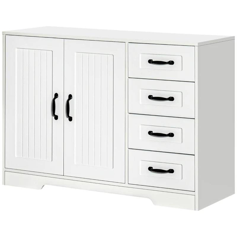 Nancy's Aidone Chest of Drawers - Dresser - Sideboard - Storage Cabinet - White - ± 105 x 40 x 75 cm