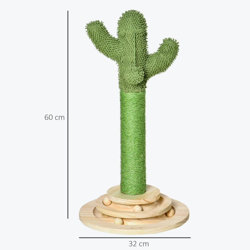 Nancy's Sonim Cactus Krabpaal - Sisaltouw - Groen - ± 30 x 30 x 60 cm