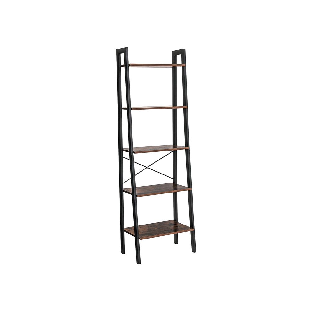 Nancy's Renton Book Shelf Industrial - Bookcase - Ladder Cabinet 5 Layers 56 x 34 x 172 cm