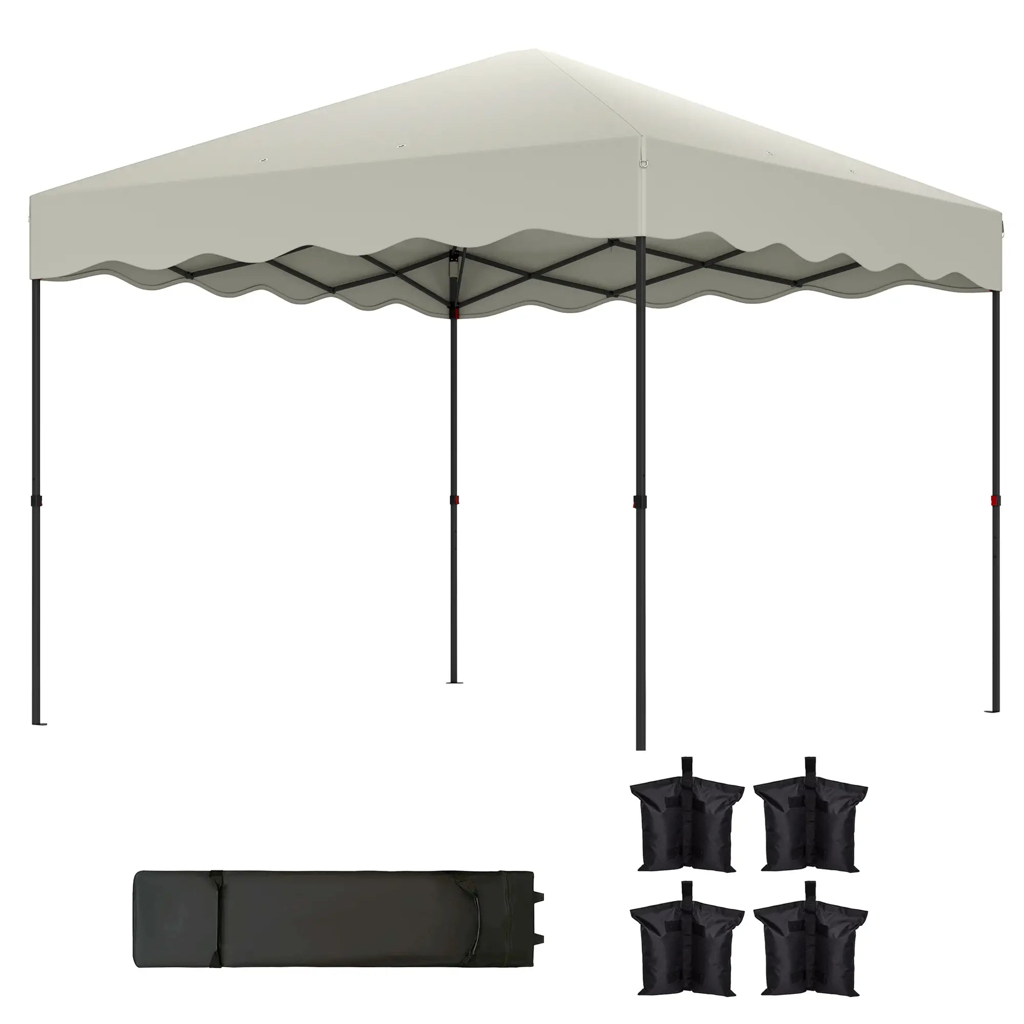 Nancy's Arões Partytent - Paviljoen - Roomwit - ± 300 x 300 x 290 cm