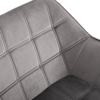 Nancy's Cerejais Fauteuil - Stoel - Relax Stoel - Loungestoel - Grijs - Fluweel