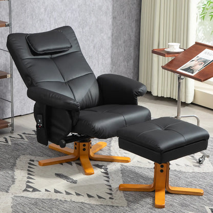 Nancy's Algodres Massagestoel - Massage Fauteuil - Relaxstoel - Zwart - Kunstleer