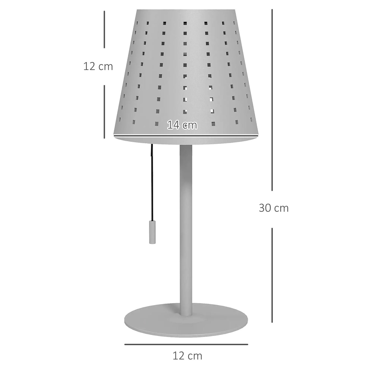 Nancy's Chiusdino Sfeerverlichting voor buiten - Buitenlamp - Tuinverlichting - Dimbare LED-verlichting - Grijs - Staal