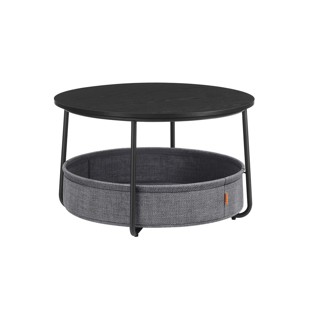 Nancy's Bedollo Coffee Table - Round - Black / Gray - Ø 75 x 45 cm