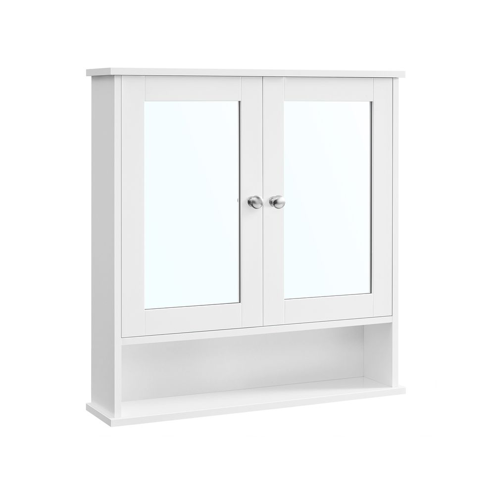 Nancy's Dorking Bathroom Cabinet With Mirror - White - Bathroom Furniture - 65 x 15 x 75 cm