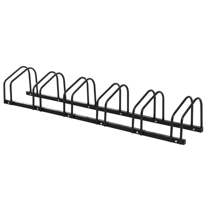 Porte-vélos Arbus de Nancy - Support à vélos pour 6 vélos - Noir - Acier - ± 180 x 30 x 30 cm