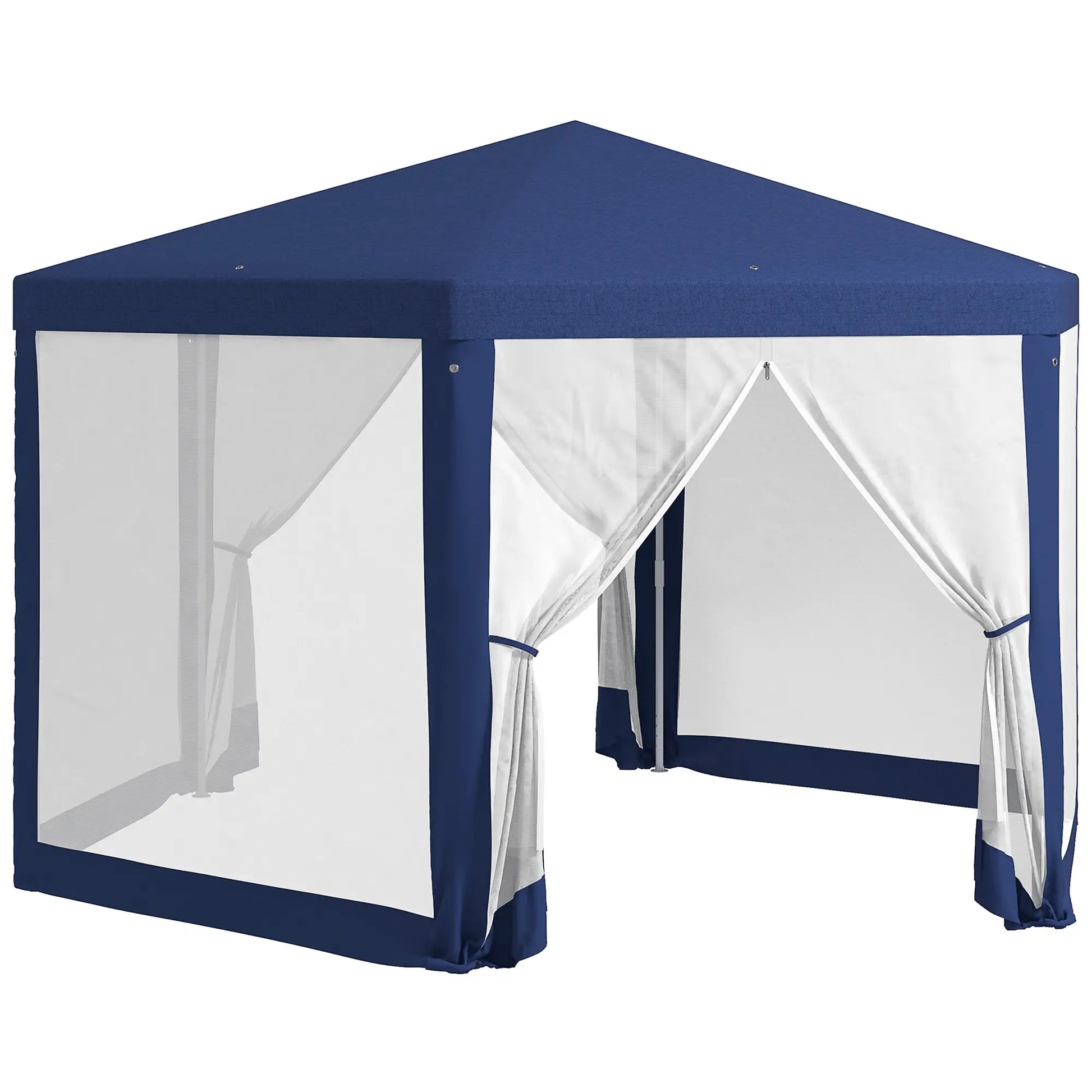 Nancy's Cavriglia Paviljoen - Partytent - Tuinpaviljoen - Blauw - ± 395 x 340 x 250 cm