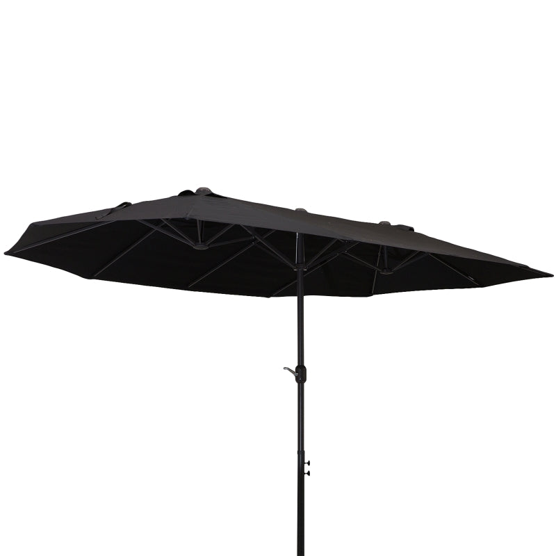 Nancy's Alba Lake Parasol - Zwart - ± 460 x 270 cm