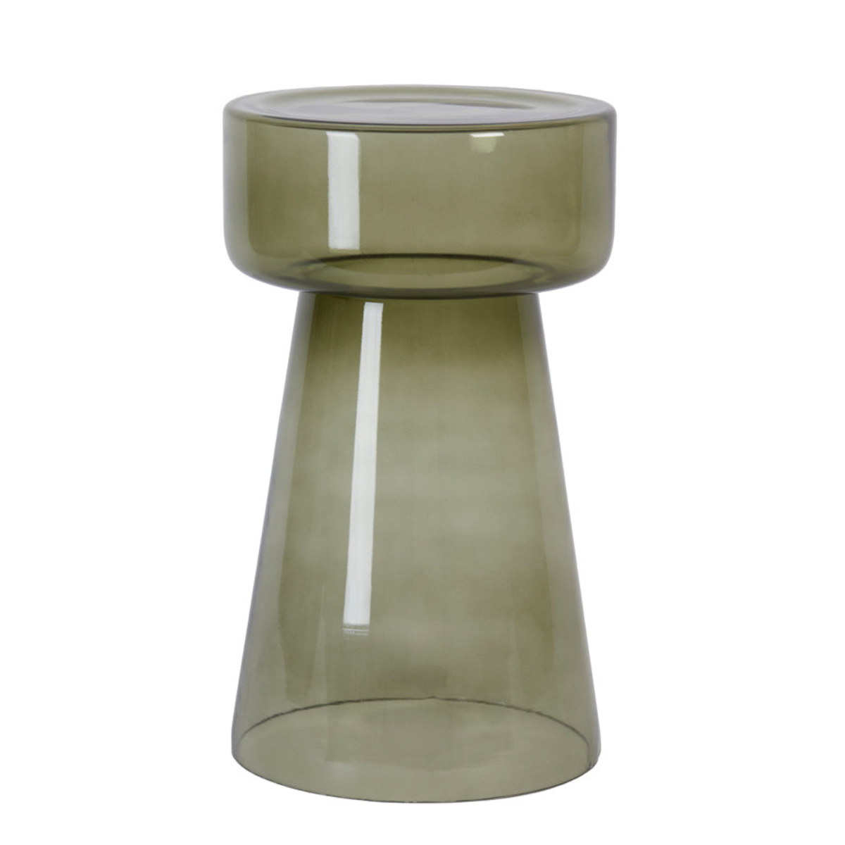 Nancy's Eiriz Side table - Coffee table - Green - Glass - 30 x 50 cm