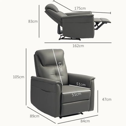 Nancy's Feteira Relaxfauteuil met Voetensteun - Loungestoel - Fauteuil - Relaxstoel - Lichtgrijs - Microvezel