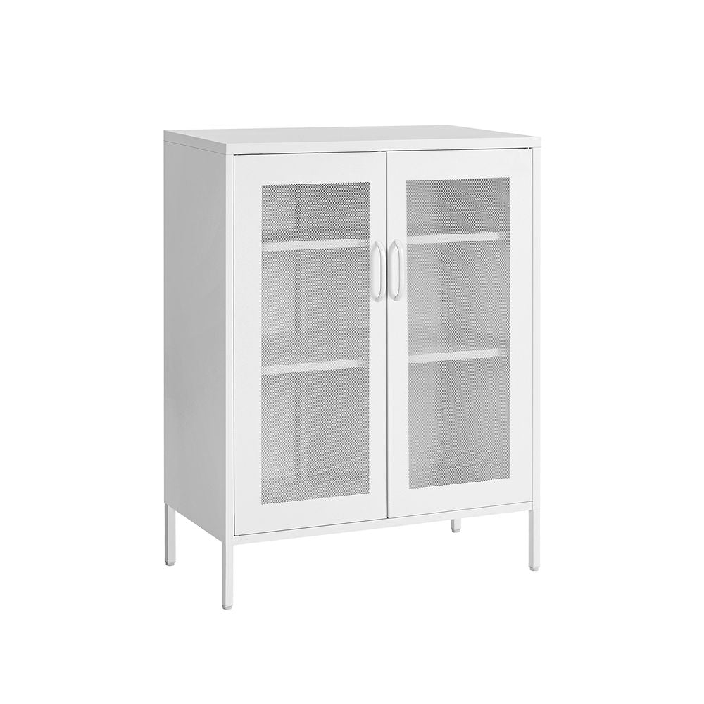 Nancy's Bassano Chest of Drawers - Sideboard - Storage Cabinet - Sideboard - White - Steel - 80 x 40 x 105 cm