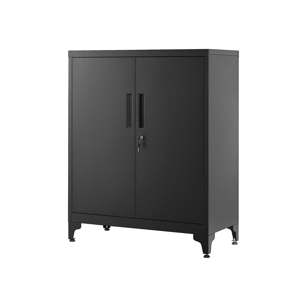 Nancy's Tenderden Filing cabinet - Office cabinet - Black - Steel - Modern - Industrial - 80 x 40 x 90 cm