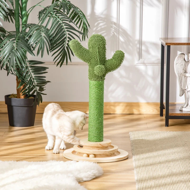 Nancy's Sonim Cactus Krabpaal - Sisaltouw - Groen - ± 30 x 30 x 60 cm