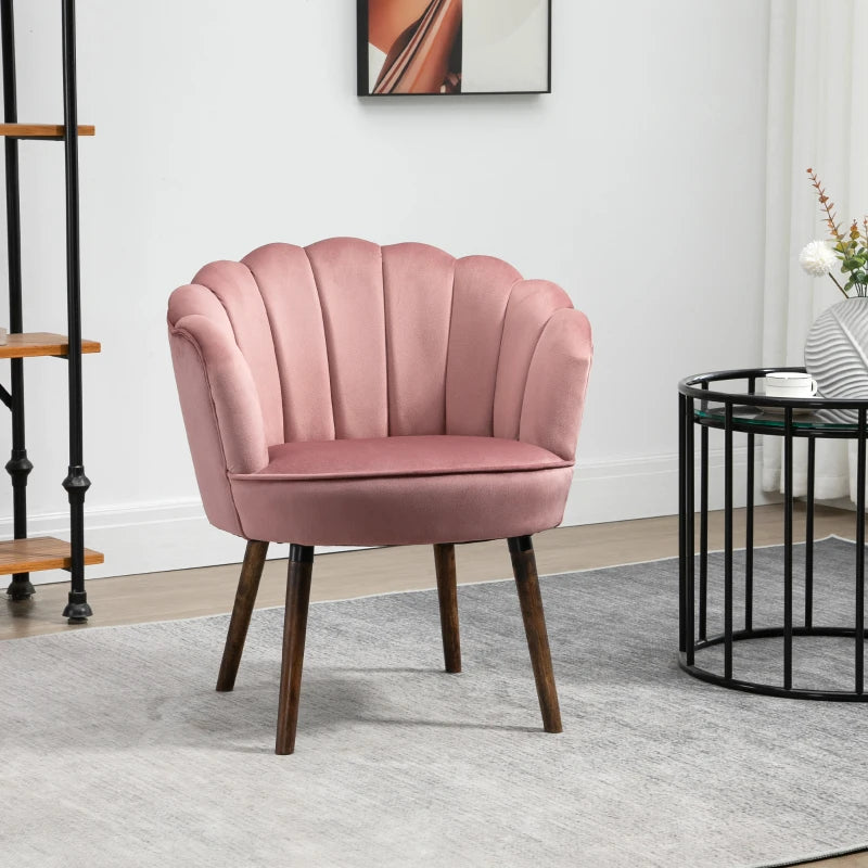 Nancy's Ferradosa Fauteuil - Relax Stoel - Stoel - Loungestoel - Roze - Fluweel