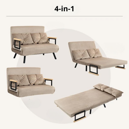 Nancy's Cima Sofa Bed - Sofa - 2-in-1 Sofa with sleeping function - Light brown