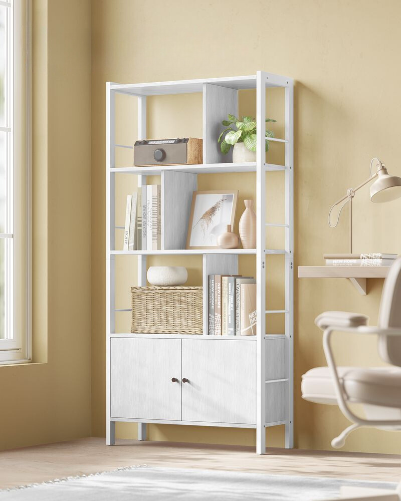 Nancy's Bari Wall cabinet - Bookcase - Storage cabinet - White - ± 75 x 30 x 155 cm