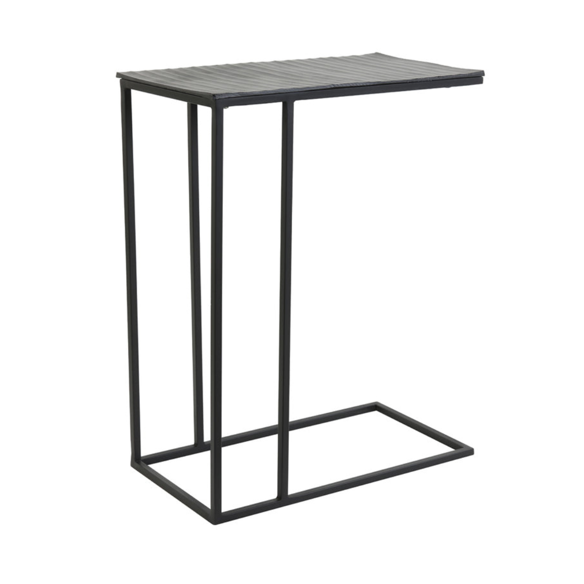 Table d'Appoint Nancy's Muge - Rectangulaire - Noir Mat - ± 50 x 25 x 60 cm