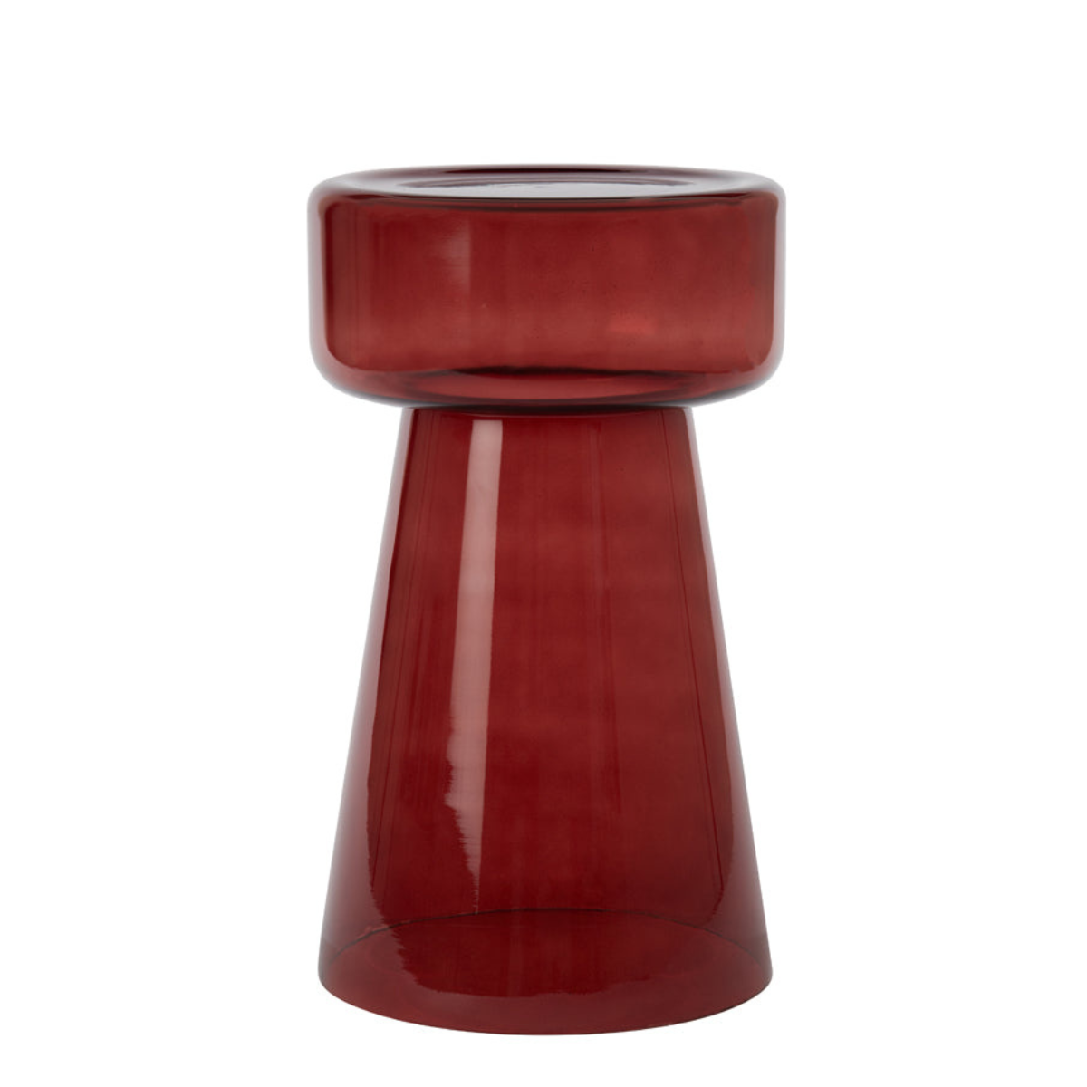 Nancy's Eiriz Side table - Coffee table - Burgundy - Glass - 30 x 50 cm