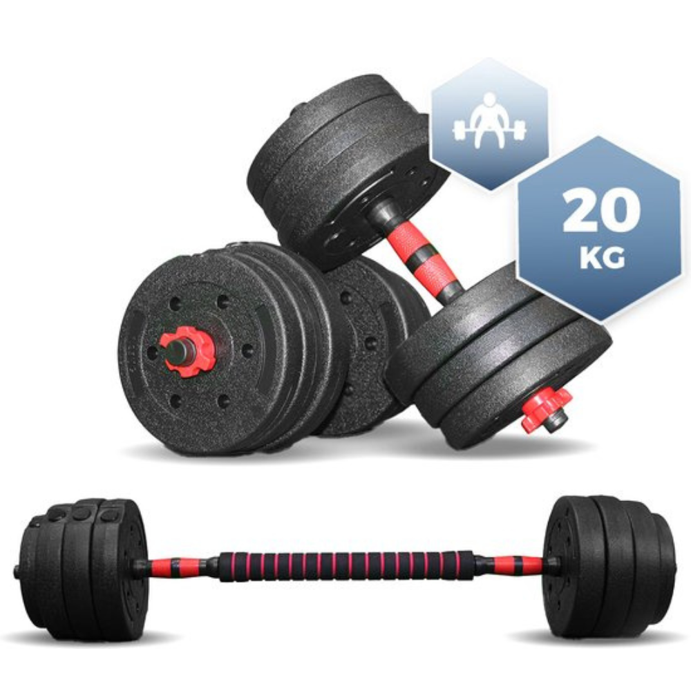 SOUTHWALL Dumbbells set verstelbaar met halterstang tot 20kg