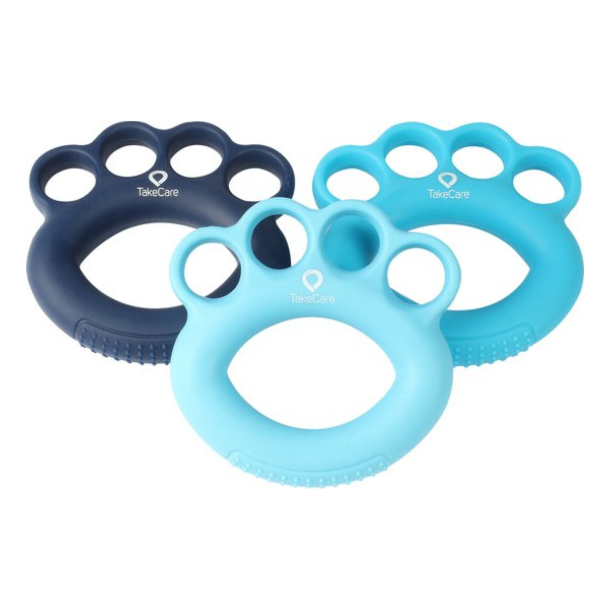 Take Care Silicone Handgrip - Vingertrainer - Knijper - Pinch Grip, set met 3 weerstanden