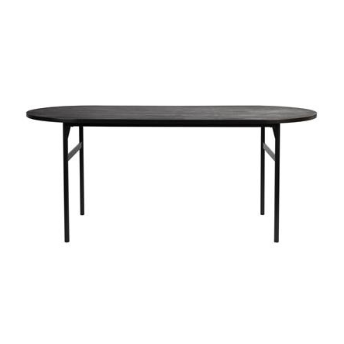 Nancy's Ajude Dining table - Kitchen table - Oval - Black - MDF / Steel - 180 x 80 x 75 cm