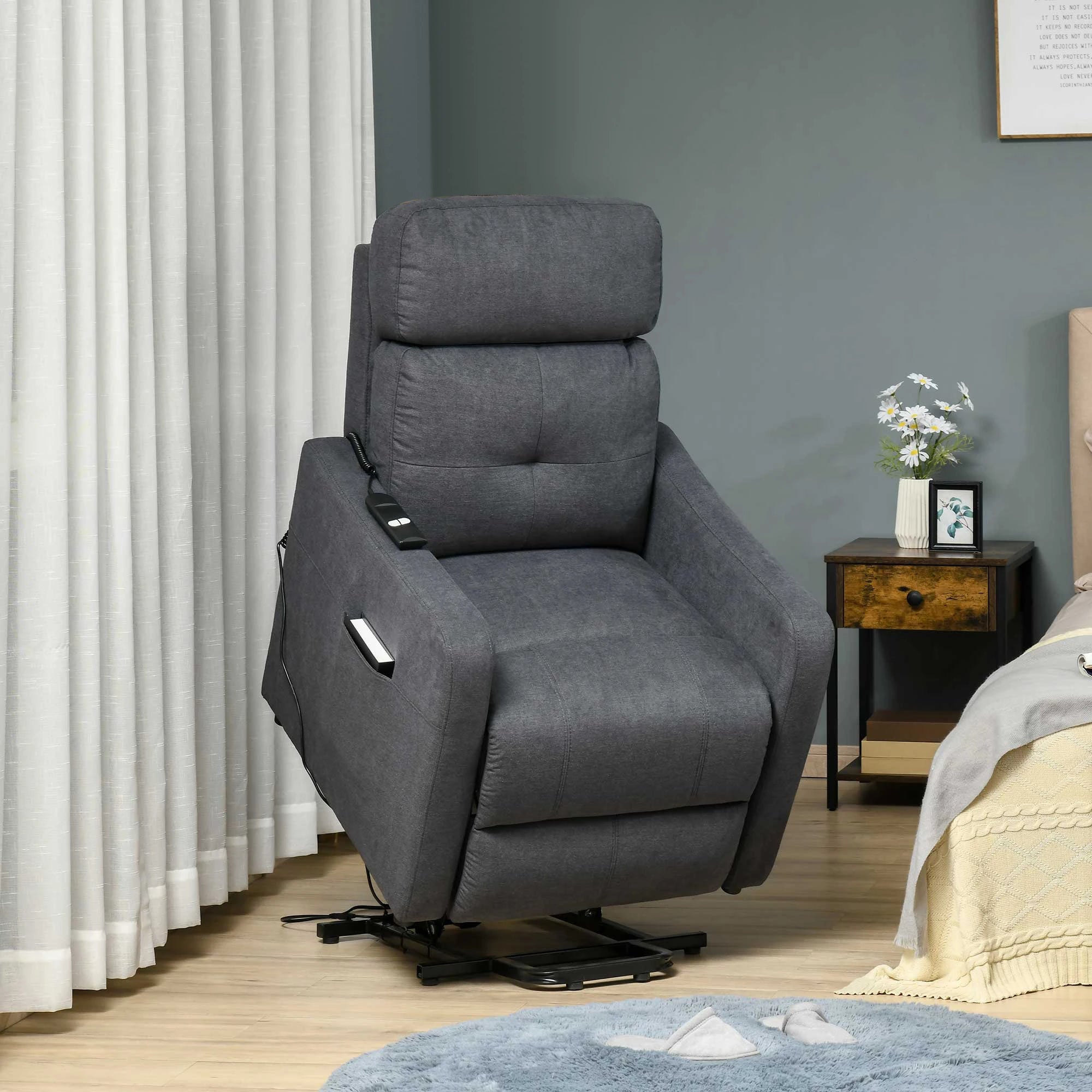 Nancy's Soalheira Sta op stoel - Opsta stoel - Seniorenstoel - Relaxfauteuil -  Grijs