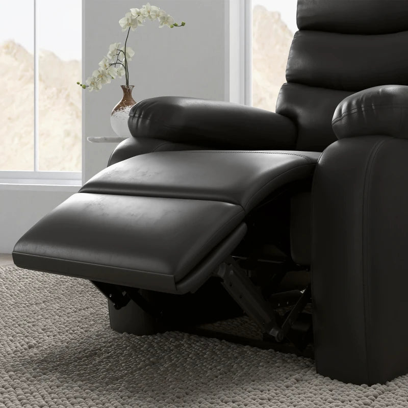 Nancy's Mamarrosa Relaxfauteuil - Relaxstoel - Ligstoel - Zwart - Kunstleer