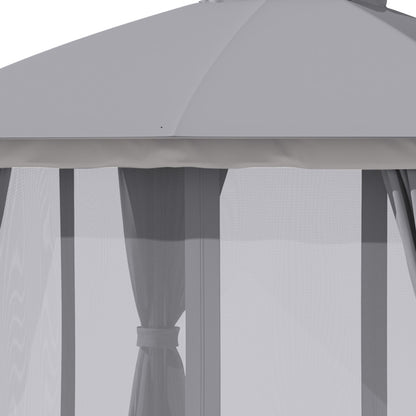 Nancy's Petersfield Paviljoen - Partytent - Tuinpaviljoen - Grijs - ± 300 x 300 cm