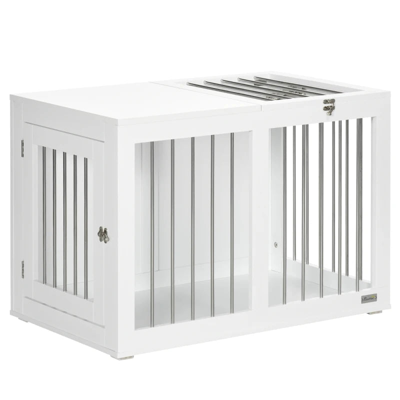 Nancy's Aqueilea Doghouse - Niche pour chien - Chenil pour chien - Blanc - Acier / MDF - ± 80 x 50 x 55 cm