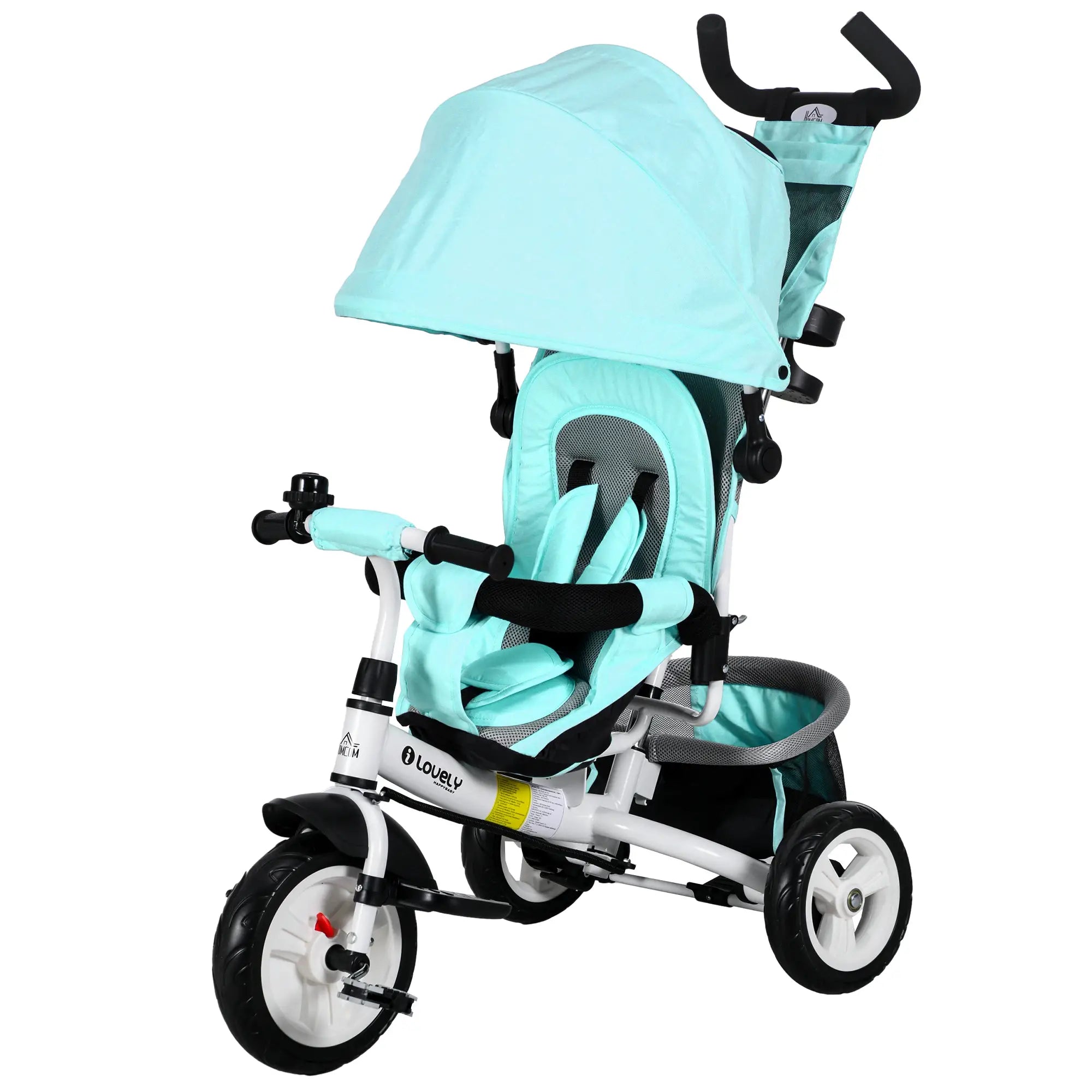 Nancy's Catania Driewieler - Kinderfiets - Loopfiets - Kinderwagen - Groen