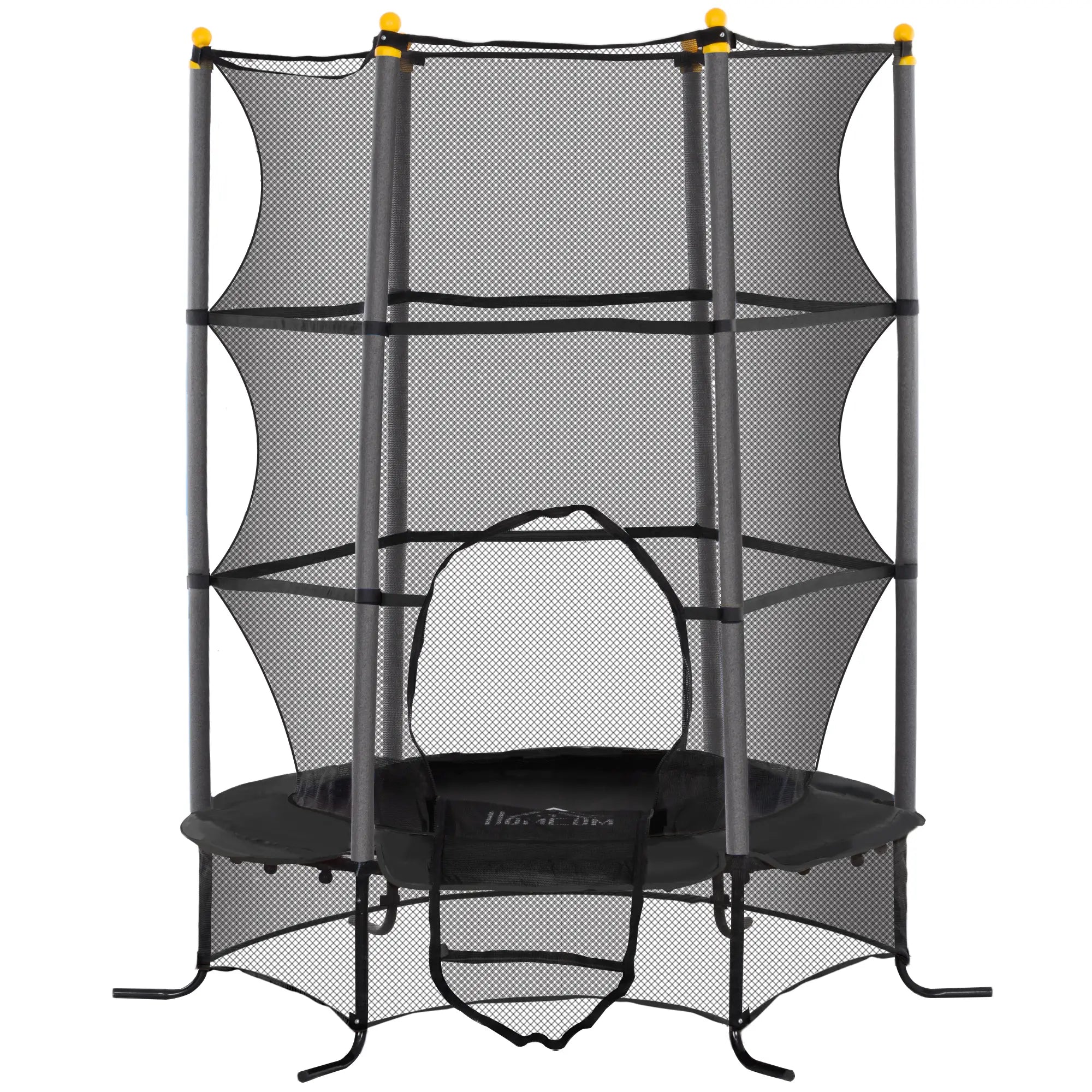 Nancy's Canevino Trampoline met Veiligheidsnet - Zwart - ± Ø 160 cm