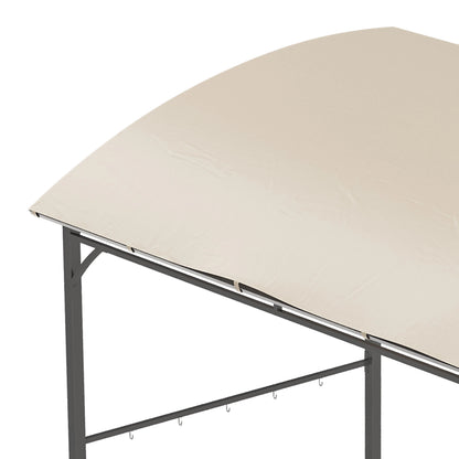 Nancy's Caglio Barbecue Paviljoen - Bbq overkapping - Bbq afdak - Beige / Zwart - 215 x 150 x 182/220 cm