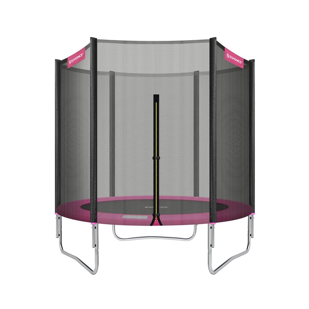 Nancy's Fiães Trampoline met Veiligheidsnet - Roze / Zwart - ± Ø 180 cm