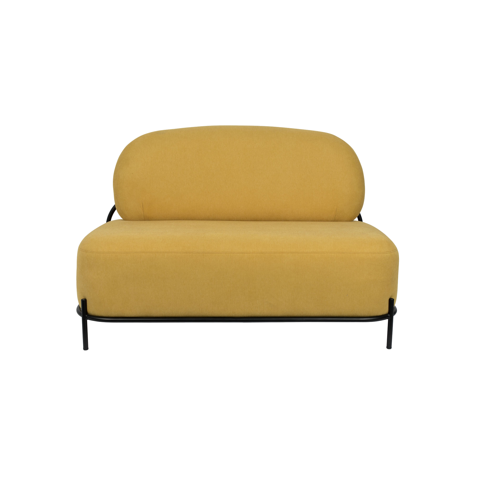 Nancy's Seven Hills Armchair - Lounge Chair - Relax Chair - Loveseat - Sofa - Yellow - 71.5 cm x 125 cm x 77 cm