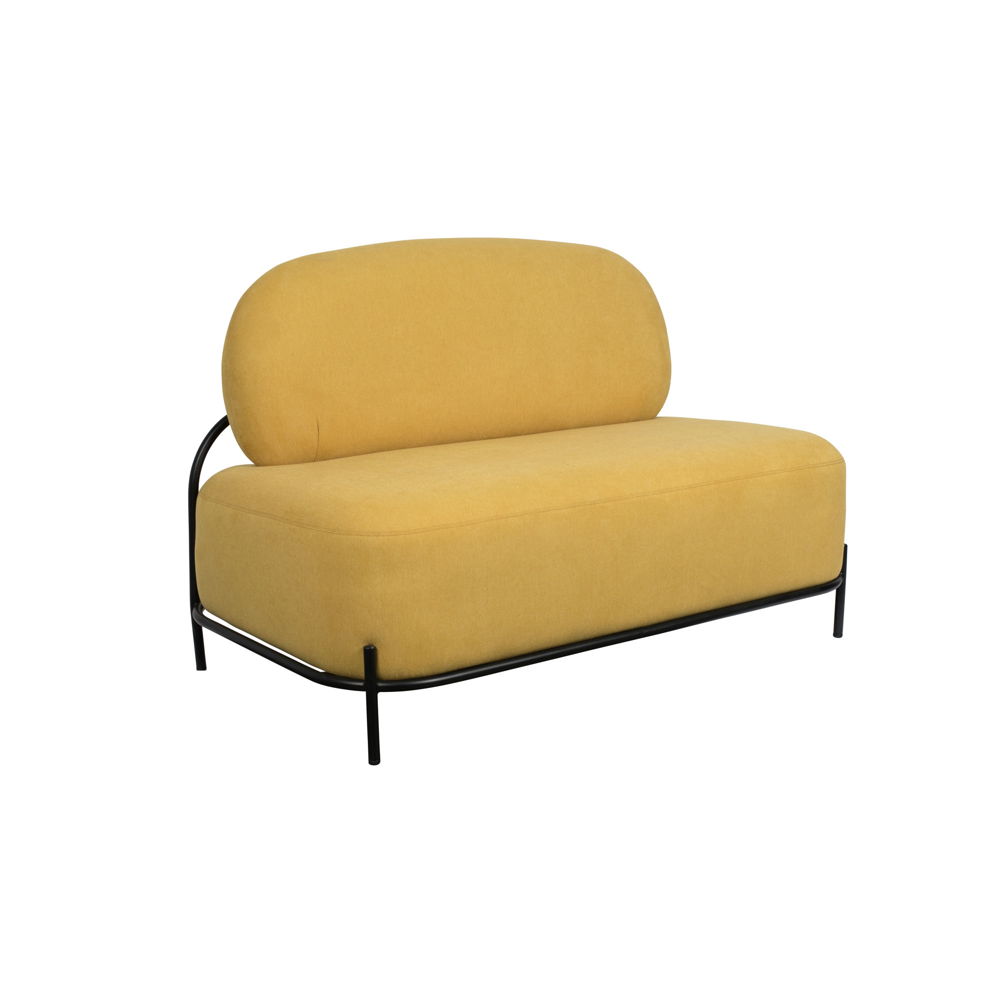 Nancy's Seven Hills Armchair - Lounge Chair - Relax Chair - Loveseat - Sofa - Yellow - 71.5 cm x 125 cm x 77 cm