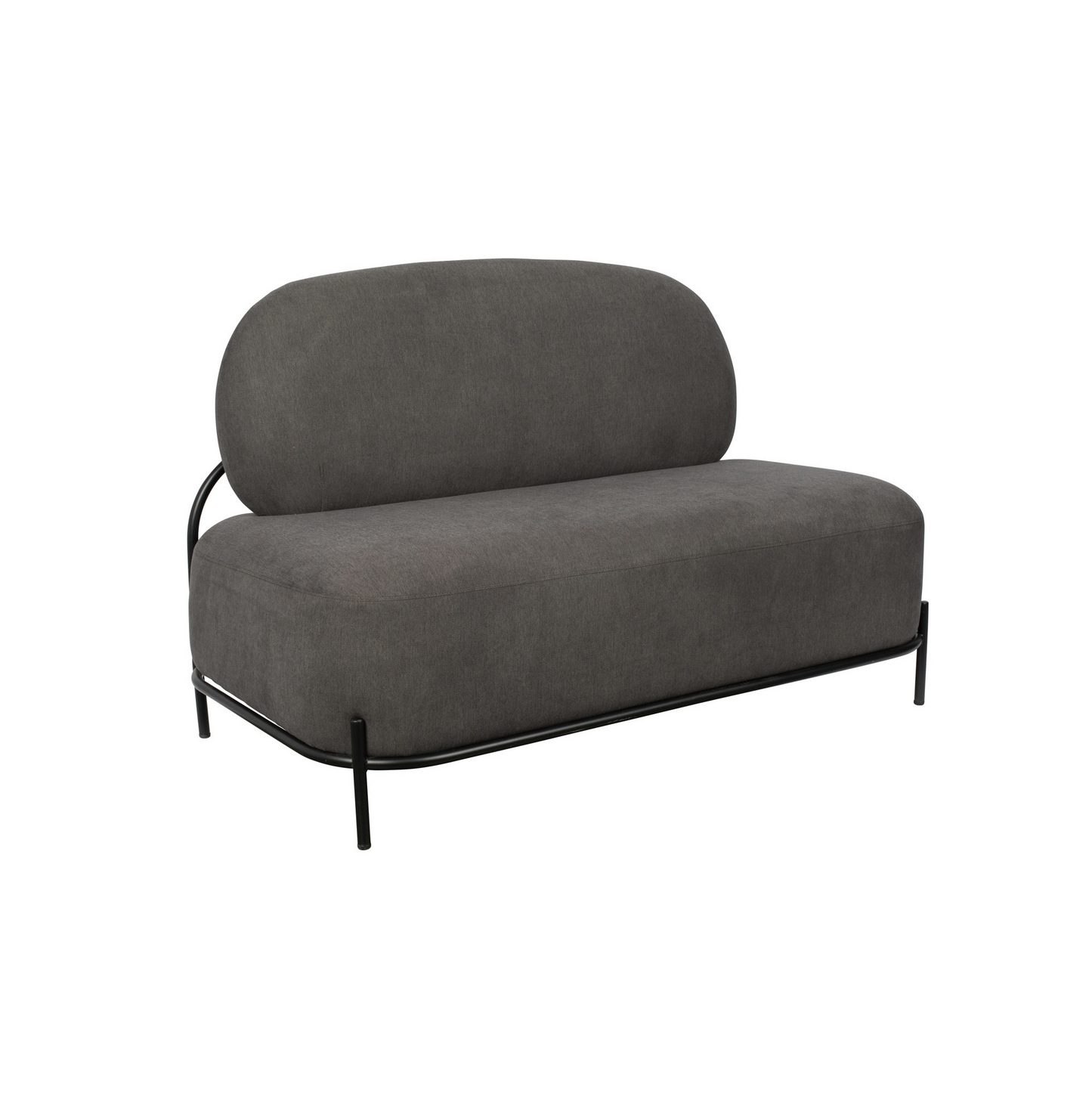 Nancy's Seven Hills Fauteuil - Loungestoel - Relax Stoel - Loveseat - Sofa - Grijs - 71,5 cm x 125 cm x 77 cm