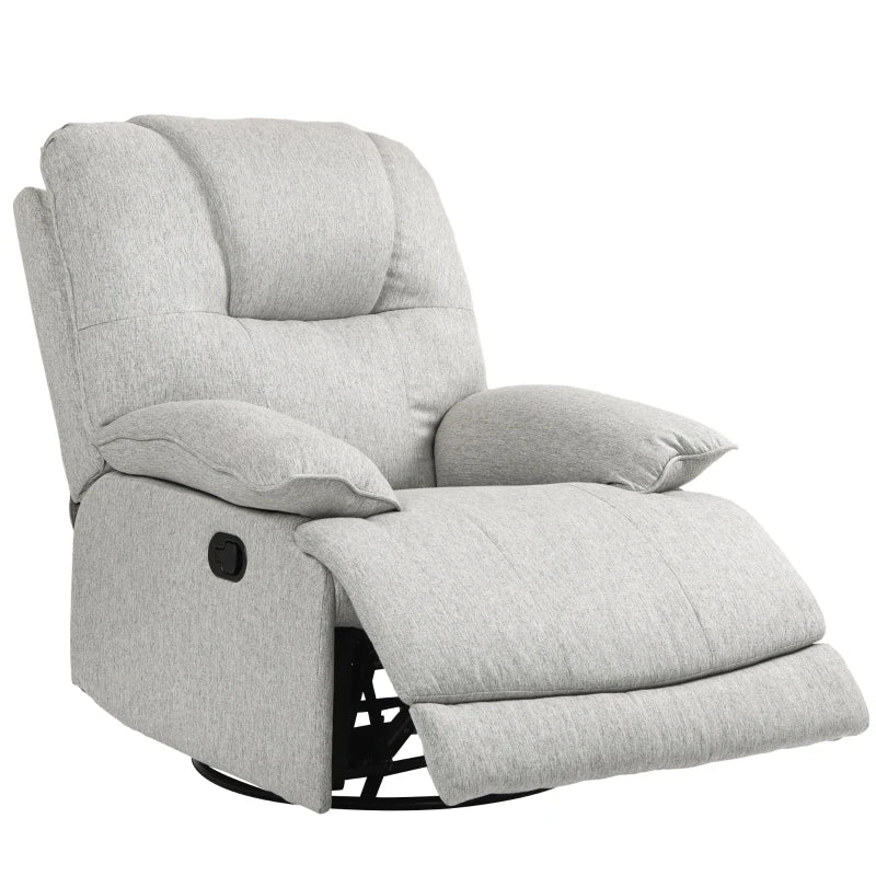 Nancy's Oia Relaxing armchair - Relaxing chair - Lounger - Adjustable backrest - Grey - Linen