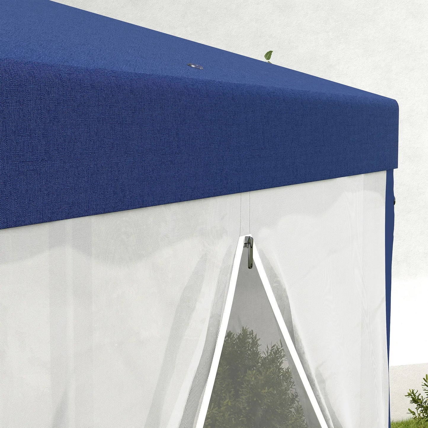 Nancy's Cavriglia Paviljoen - Partytent - Tuinpaviljoen - Blauw - ± 395 x 340 x 250 cm