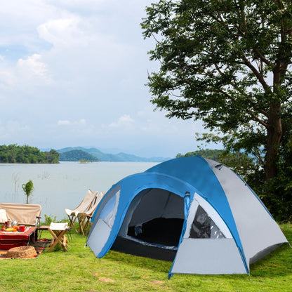 Nancy's Arklan Dubbelwandige Tent - Blauw - Polyester, Glasvezel - 98,42 cm x 118,11 cm x 51,18 cm