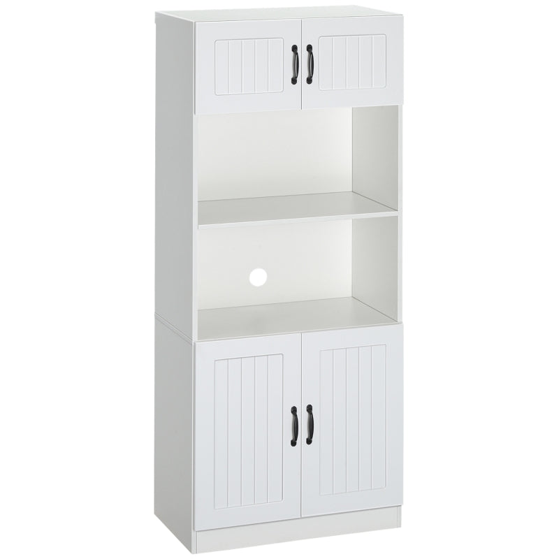 Nancy's Alatri Kitchen Cabinet Freestanding - Storage Cabinet - Microwave Cabinet - White - 70 x 40 x 170 cm