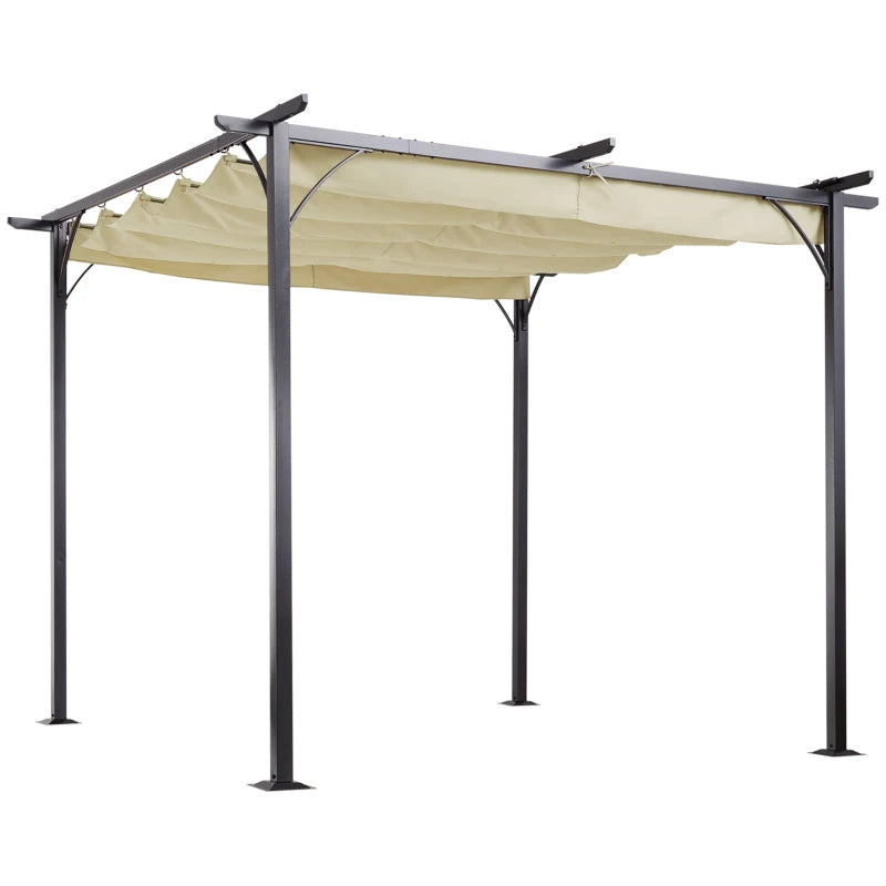 Nancy's Kitty Pergola - Tuin Paviljoen - Terras Overkapping - Beige - ± 300 x 300 cm