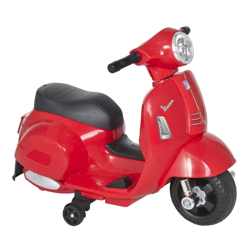 Nancy's Fleur Elektrische Kinderscooter - Vespa voor Kinderen - Kindermotor - Licht / Claxon - Rood