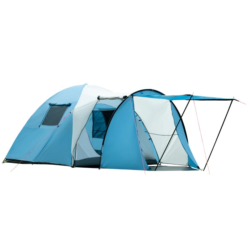 Nancy's Trofa Kampeertent - Camping Tent - 3 Personen - Blauw - 390 x 250 x 180 cm