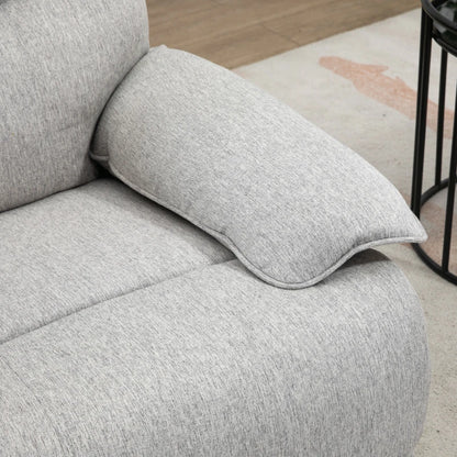 Nancy's Beselga Relaxfauteuil - Relaxstoel - Verstelbare Rugleuning - Voetensteun - Lichtgrijs