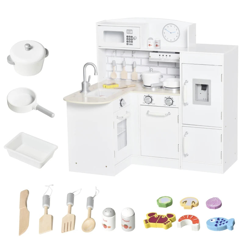 Nancy's Rosalie Kinderkeuken - Speelkeuken - Speelgoedkeuken - Inclusief Accessoires - Wit