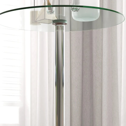 Nancy's Anorim Bar Table - High Table - Glass / Steel - Ø 60 - 102 cm