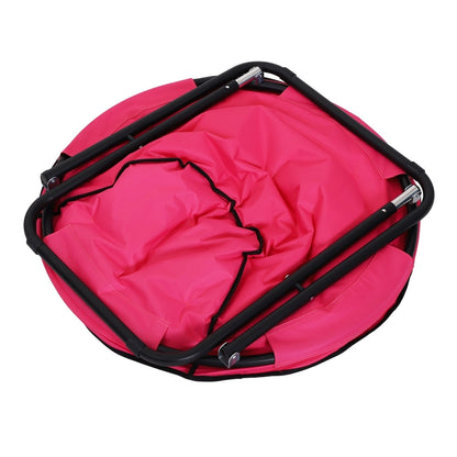 Nancy's Southgate Klapstoel - Campingstoel - Tuinstoel - Kuipstoel - Opvouwbaar - Rond -Roze - 80 x 80 x 75 cm