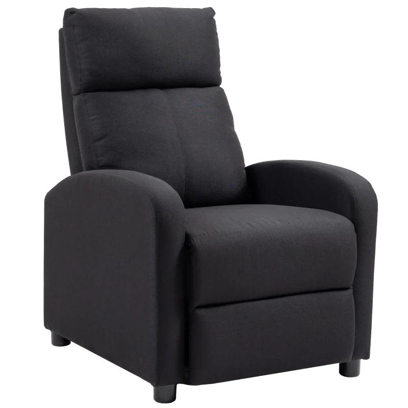 Nancy's Sejaes Relaxfauteuil - Relaxstoel - Ligstoel - Met Voetensteun - Zwart - Kunstleer