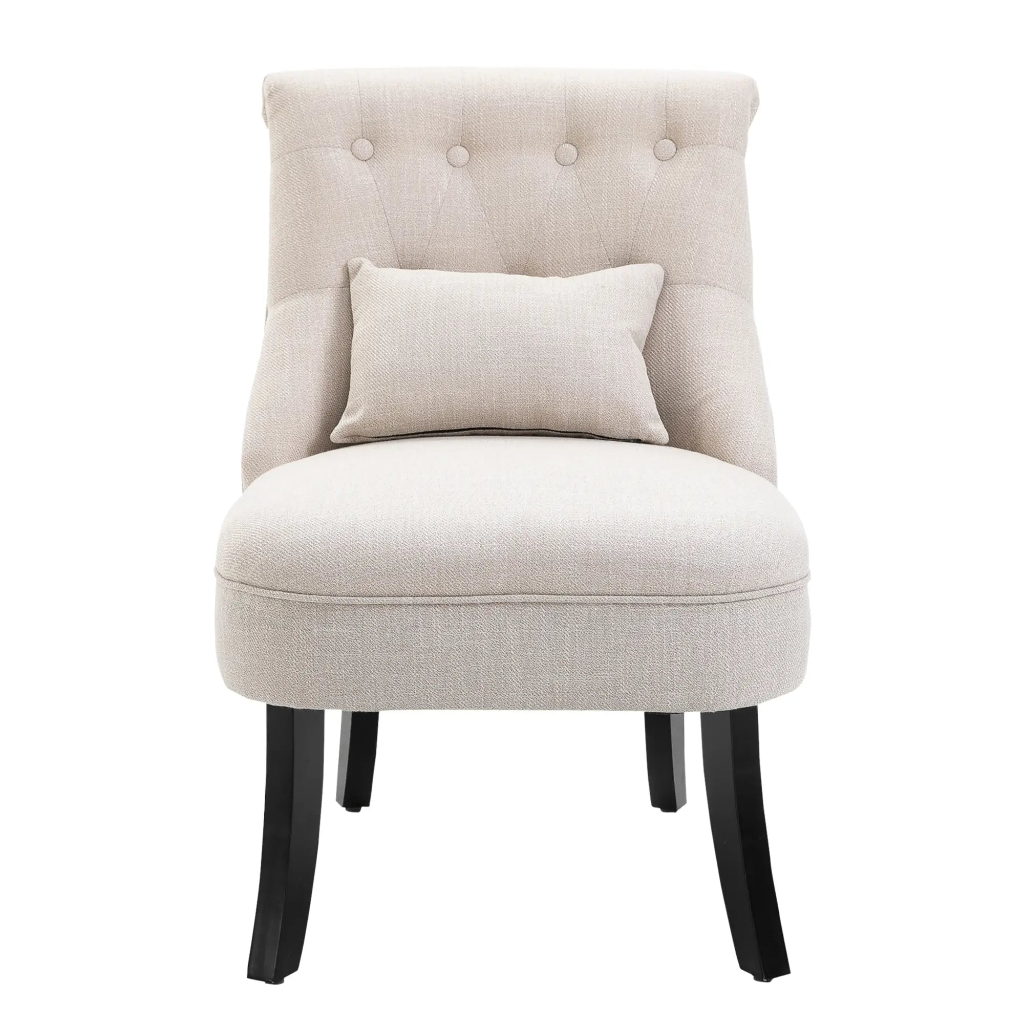 Nancy's Ribamondego Fauteuil - Stoel - Relaxstoel - Loungestoel - Crèmewit - Linnenlook