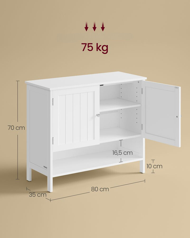 Nancy's Bentino Shoe Cabinet - Shoe Rack - White - 80 x 35 x 70 cm